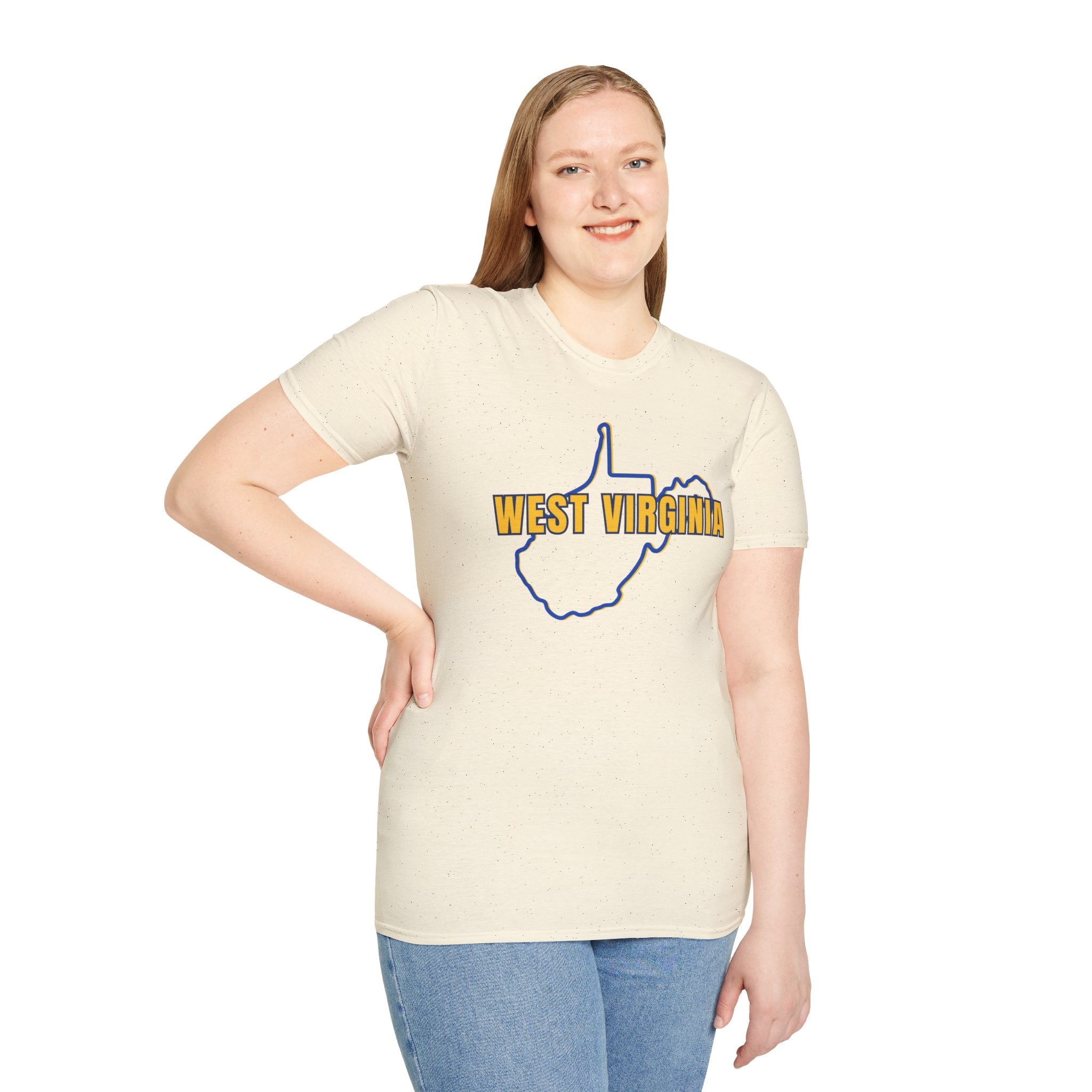 West Virginia Outline T‑Shirt – "God, Guns and West Virginia Till I'm Done" Graphic Tee