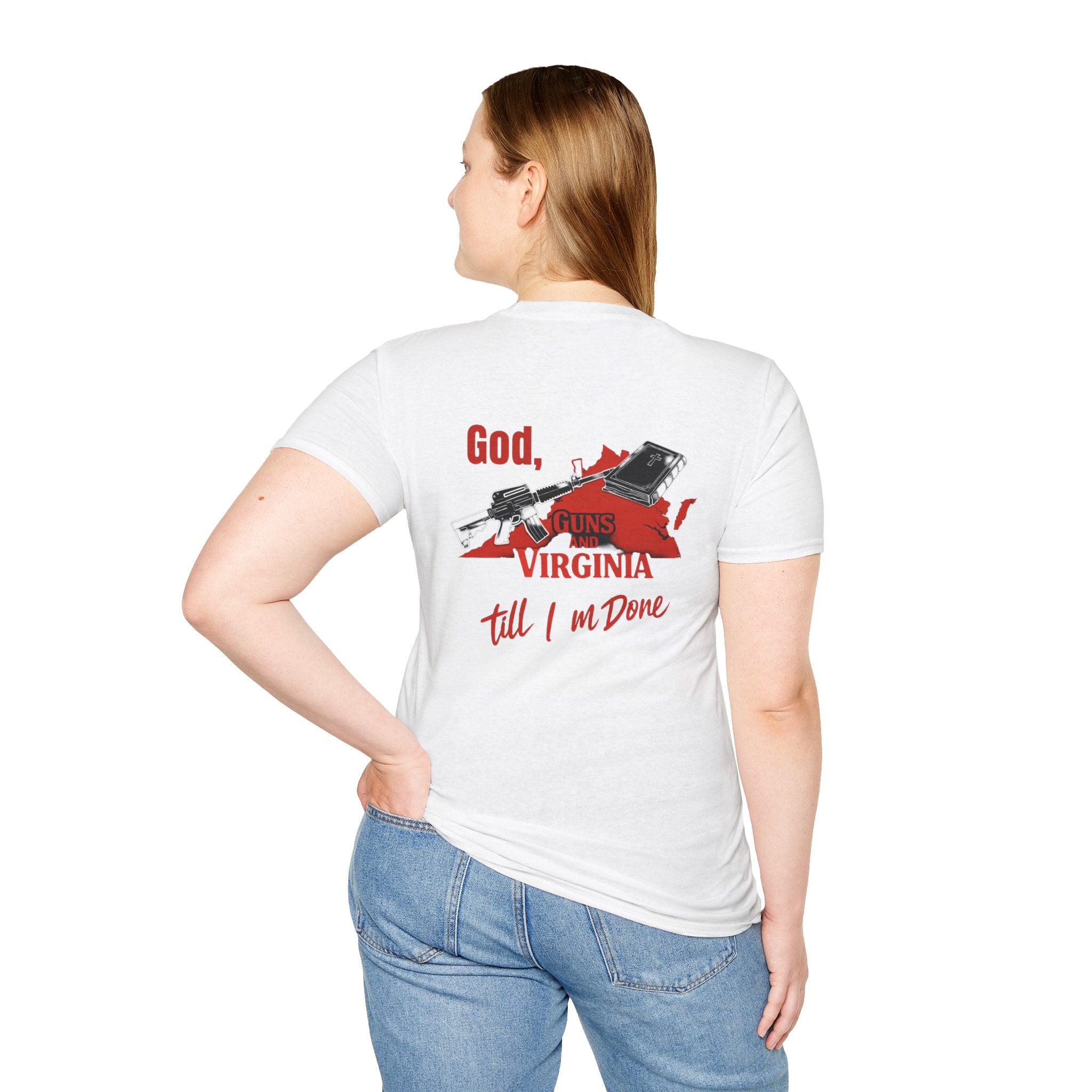 Virginia Outline T-Shirt — State Pride Tee with "West Virginia" Text