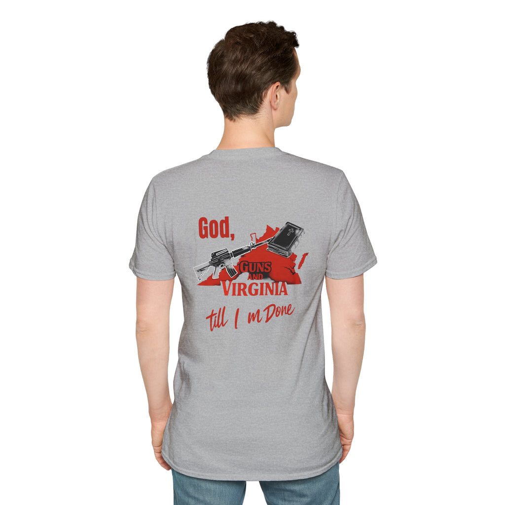 Virginia Outline T-Shirt — State Pride Tee with "West Virginia" Text