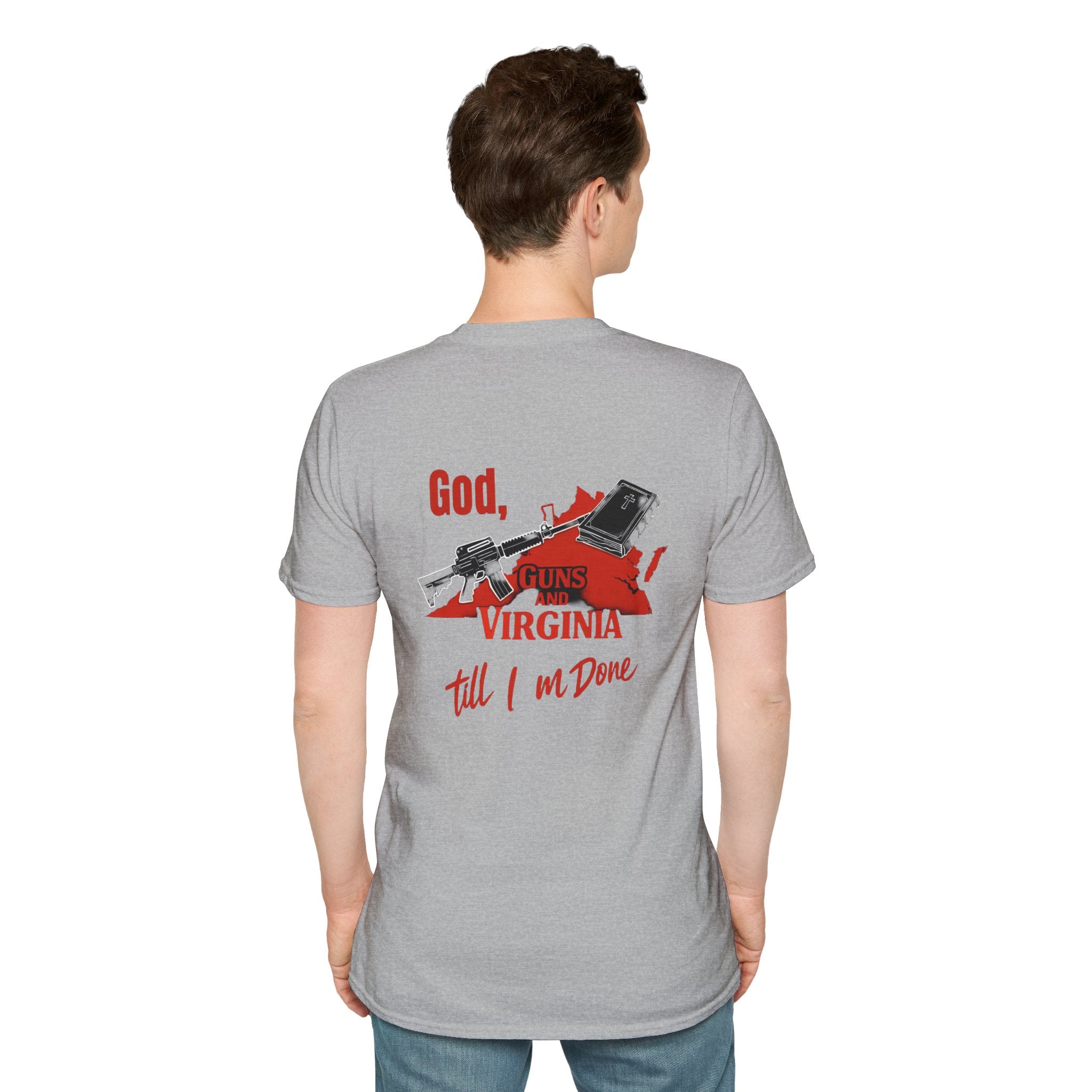 Virginia Outline T-Shirt — State Pride Tee with "West Virginia" Text