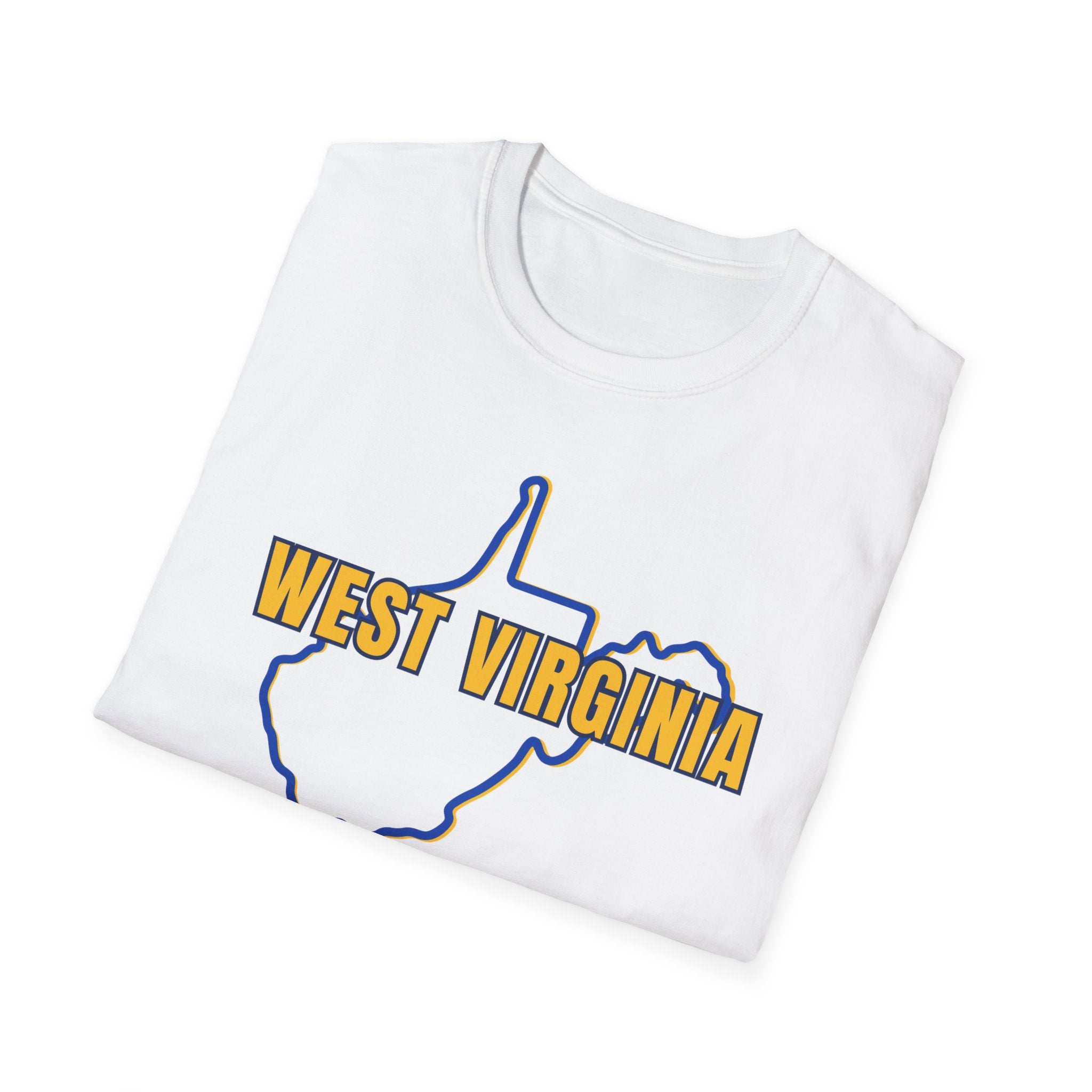 West Virginia Outline T‑Shirt – "God, Guns and West Virginia Till I'm Done" Graphic Tee