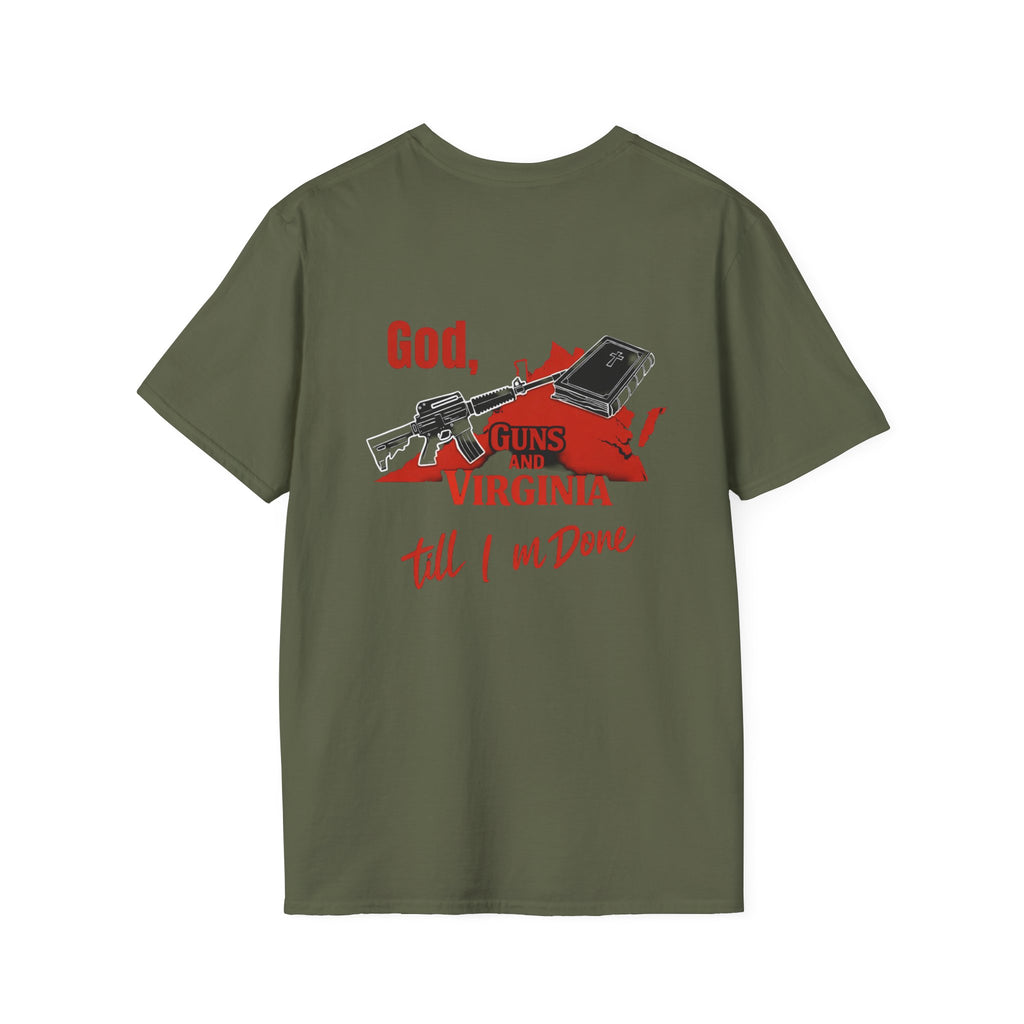 Virginia Outline T-Shirt — State Pride Tee with "West Virginia" Text