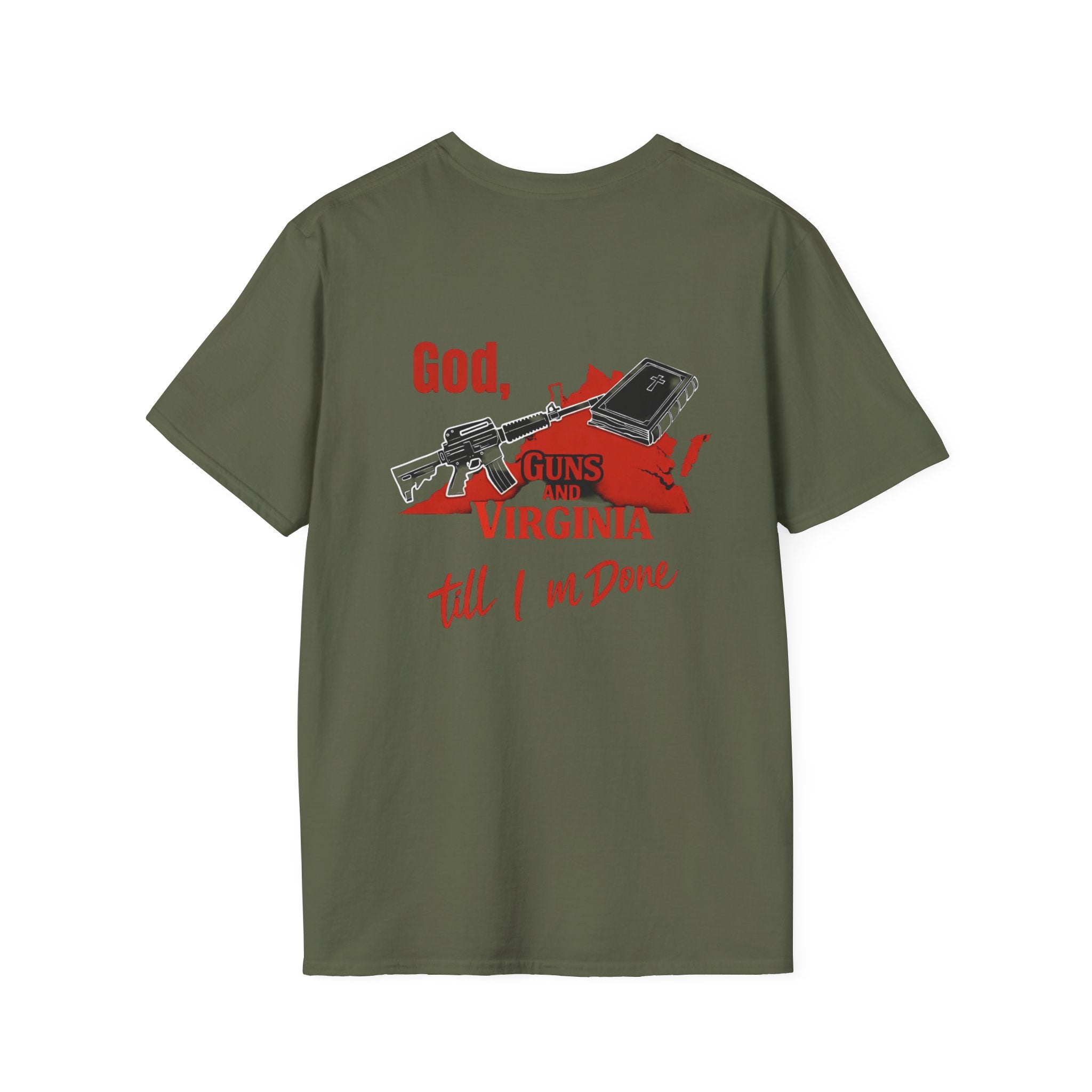 Virginia Outline T-Shirt — State Pride Tee with "West Virginia" Text