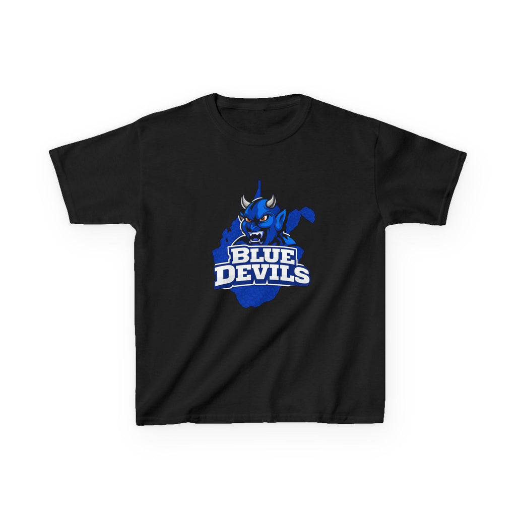 Kids Blue Devils Mascot T‑Shirt — Youth Team Spirit Tee