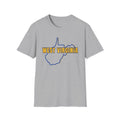 West Virginia Outline T-Shirt — State Pride Tee with "West Virginia" Text