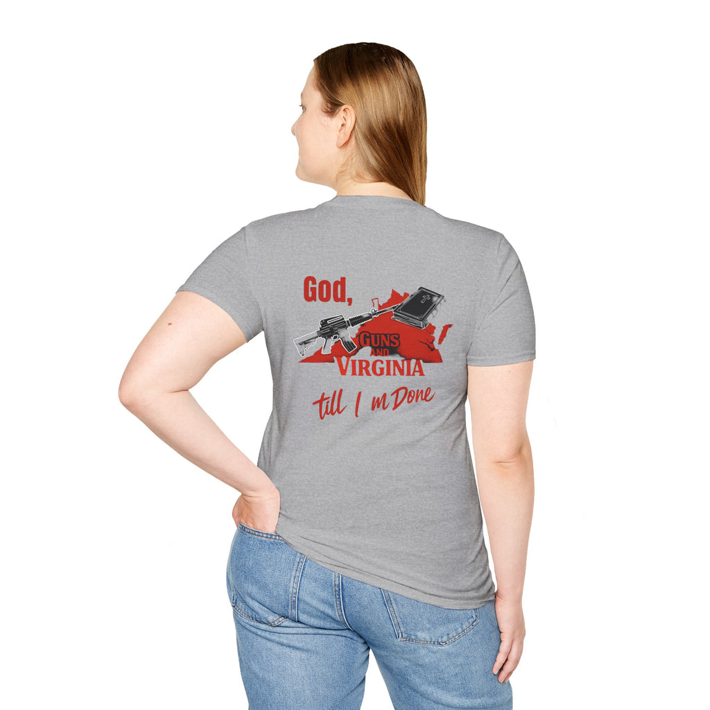 Virginia Outline T-Shirt — State Pride Tee with "West Virginia" Text