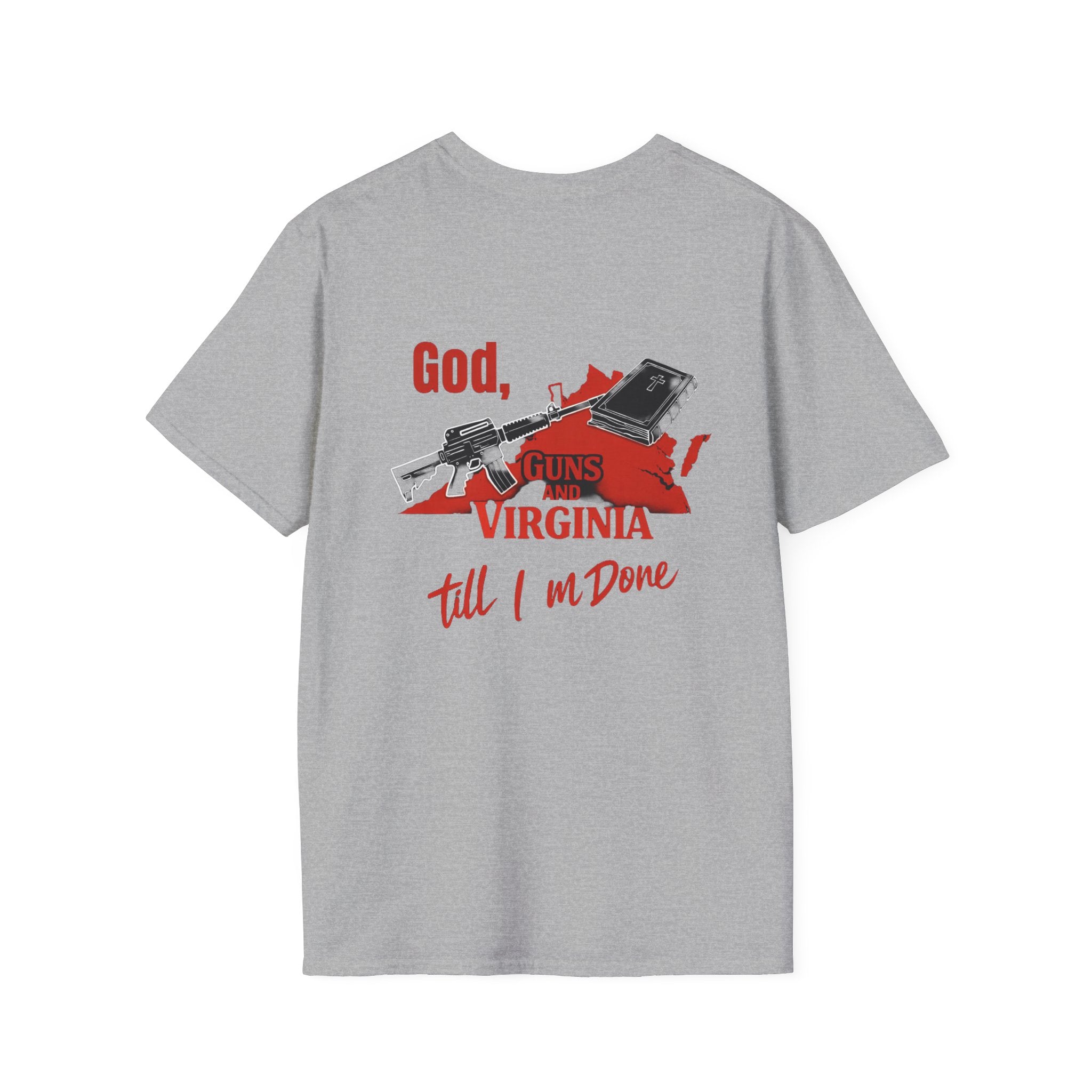 Virginia Outline T-Shirt — State Pride Tee with "West Virginia" Text