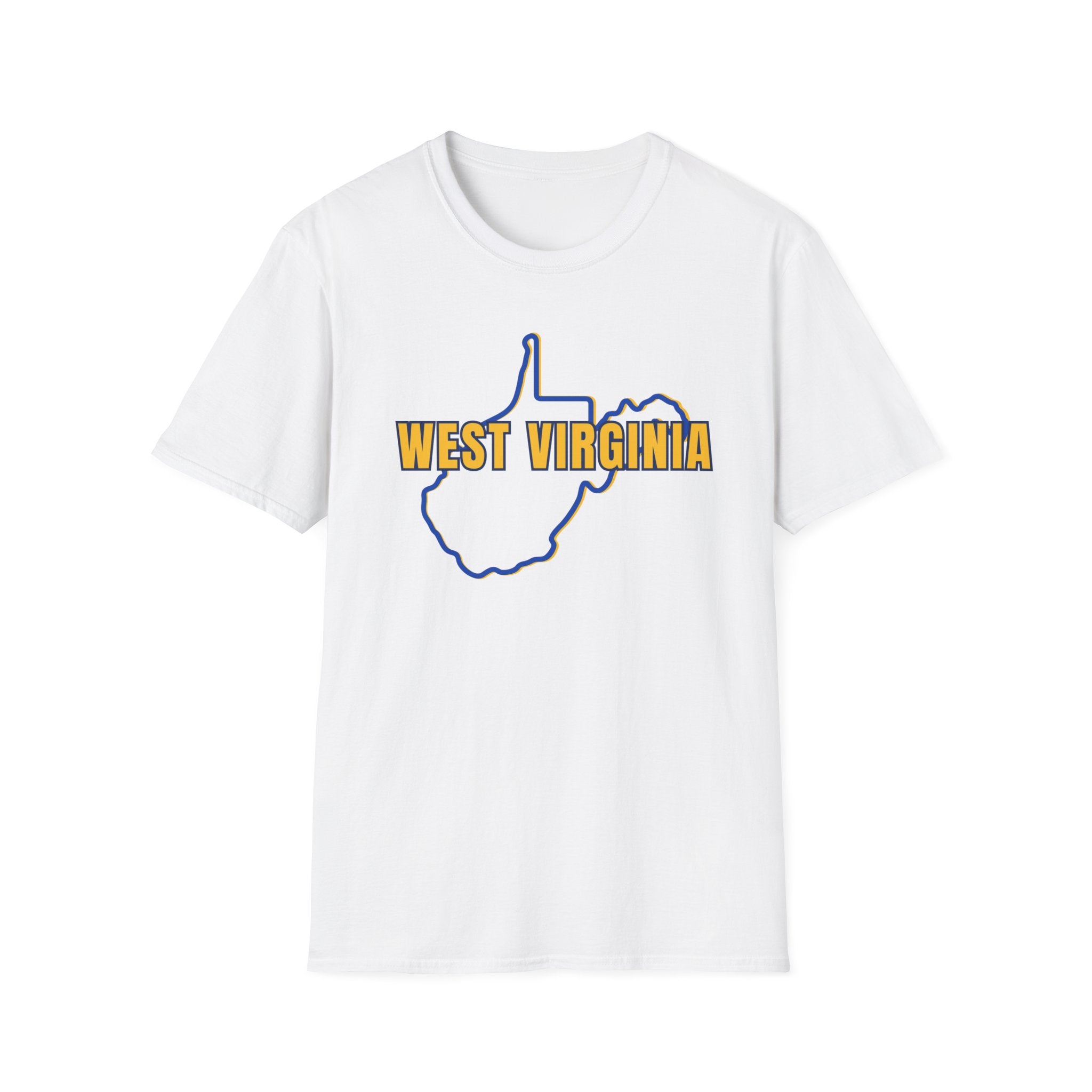 West Virginia Outline T‑Shirt – "God, Guns and West Virginia Till I'm Done" Graphic Tee
