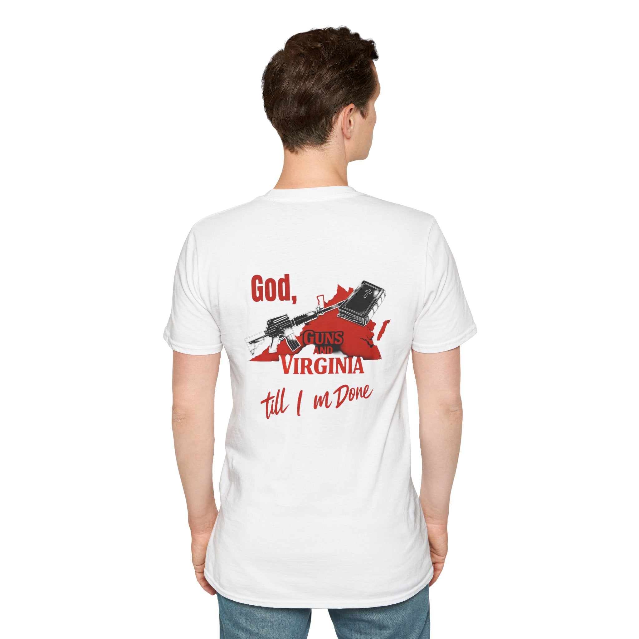 Virginia Outline T-Shirt — State Pride Tee with "West Virginia" Text